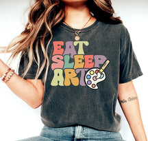 Eat Sleep Art Shirt Kunstliebhaber Shirt