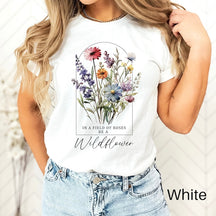 Wildflower Tshirt Botanical Floral Shirt