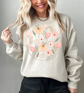 Women's Wildflower Sweatshirt Floral Lovers Gift