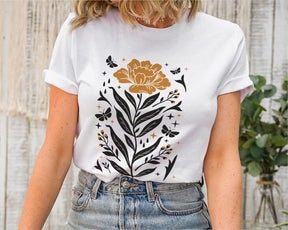 Boho Wildflowers Tshirt Boho Flowers Shirt