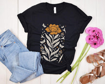 Boho Wildflowers Tshirt Boho Flowers Shirt