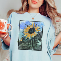 Tournesol Chemise Fleurs sauvages Nature T-shirt