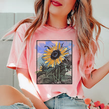 Tournesol Chemise Fleurs sauvages Nature T-shirt