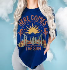 Here Comes The Sun Retro Style Hippie Shirt