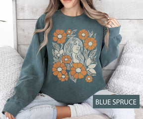 Boho Flower Sweatshirt Unisexe Wildflower Pull