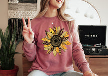 Léopard Tournesol Floral Sweatshirt