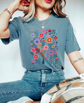 Valentine Floral Cute Wild Flower  T-Shirt