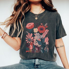 Pastel Wildflower Watercolor Floral Shirt