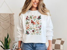 Cottagecore Sweater Boho Wildflowers Nature Sweatshirt