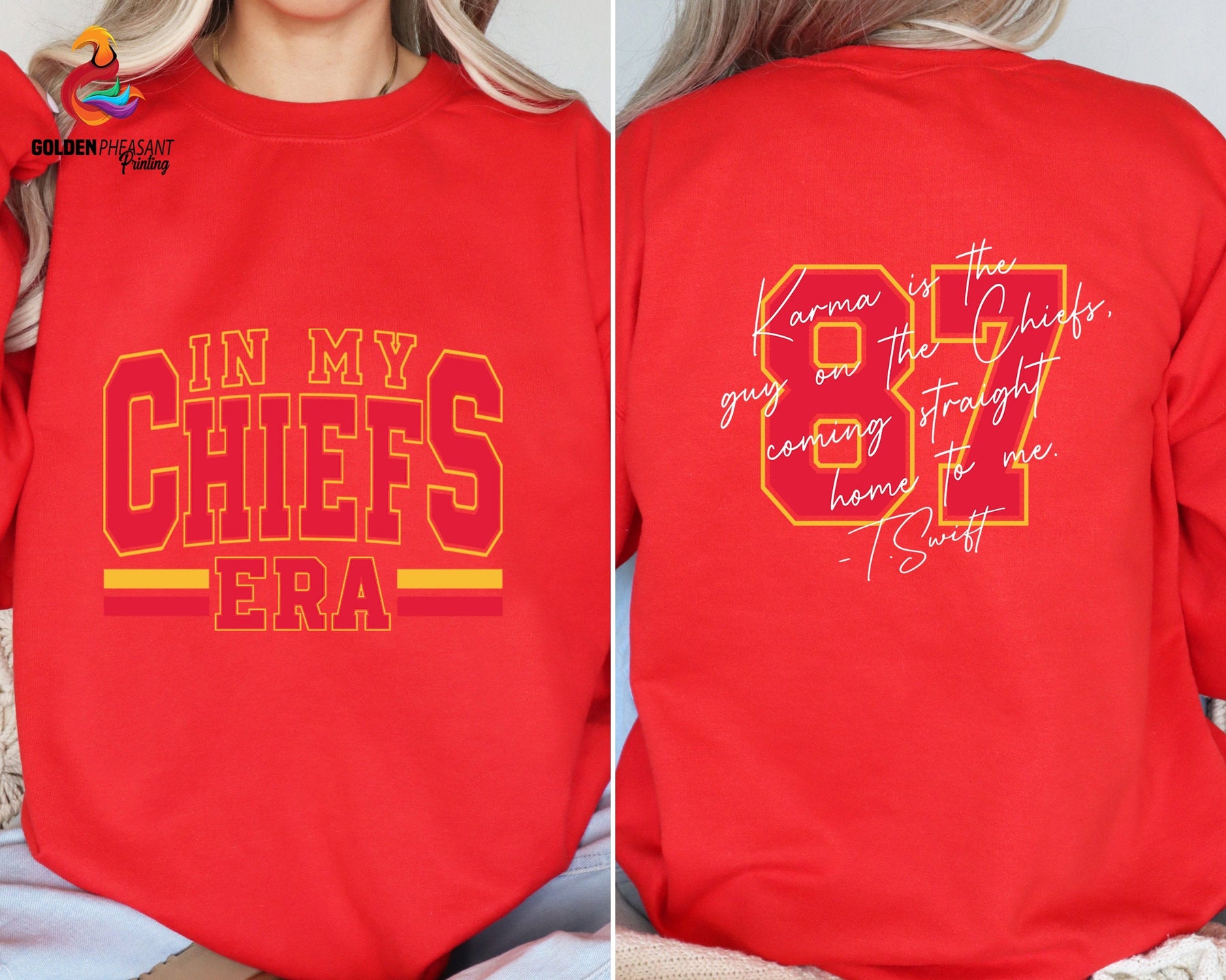 In My Chiefs Era，Karma 87 Football Sweatshirt