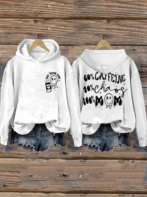 La caféine et Chaos Mom Life Hoodie