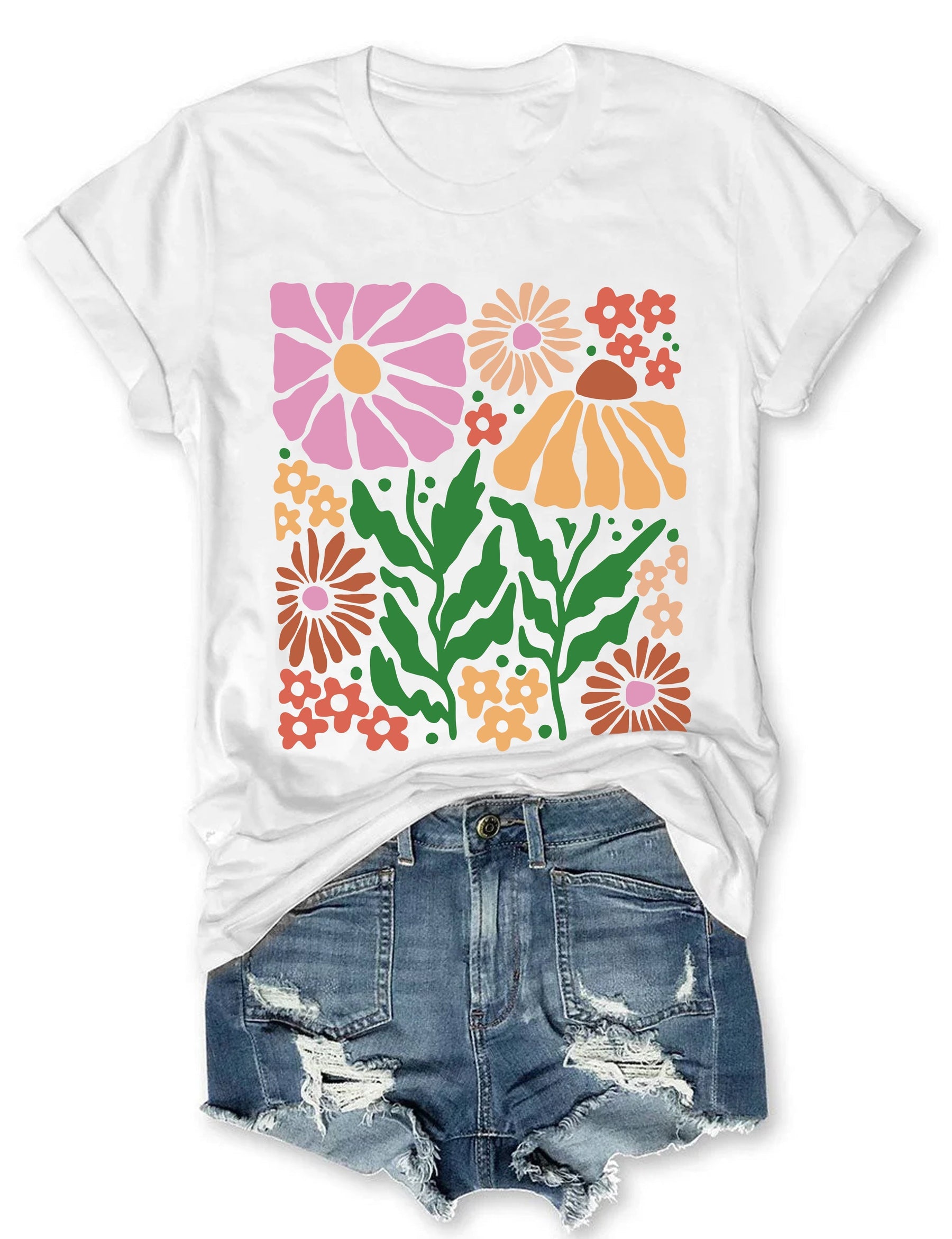 Retro Flowers T-Shirt