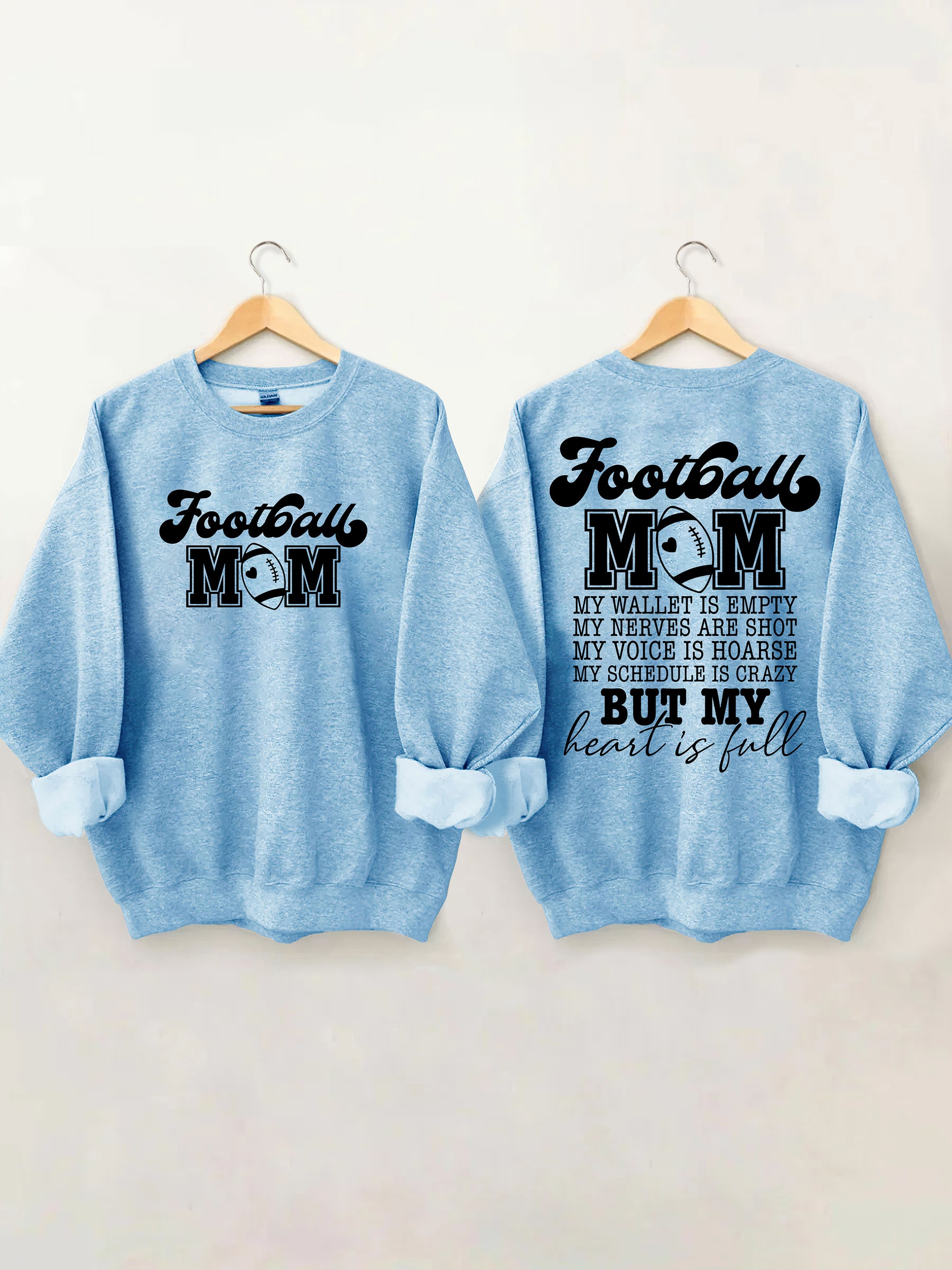 Football maman mon portefeuille est vide Sweatshirt