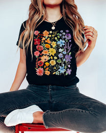 T-shirt Rainbow Pride Wildflowers