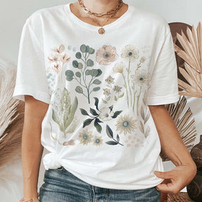 Forestcore Flowers Botanical T-Shirt