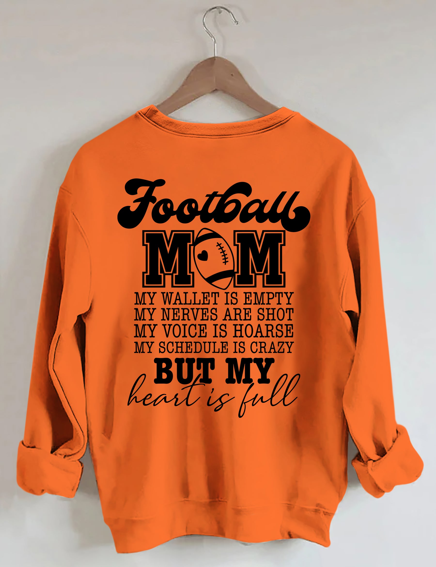 Football maman mon portefeuille est vide Sweatshirt