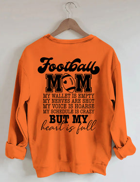 Football maman mon portefeuille est vide Sweatshirt