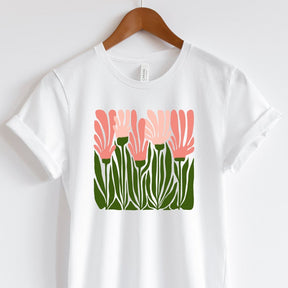 T-shirt à manches courtes fleurs sauvages