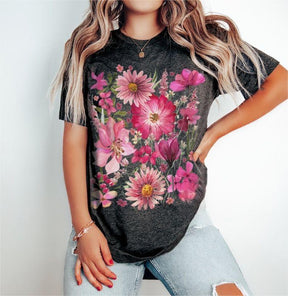 Boho Wildflowers Botanical T-shirt