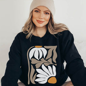 Retro Flower Nature Minimalist Sweatshiirt