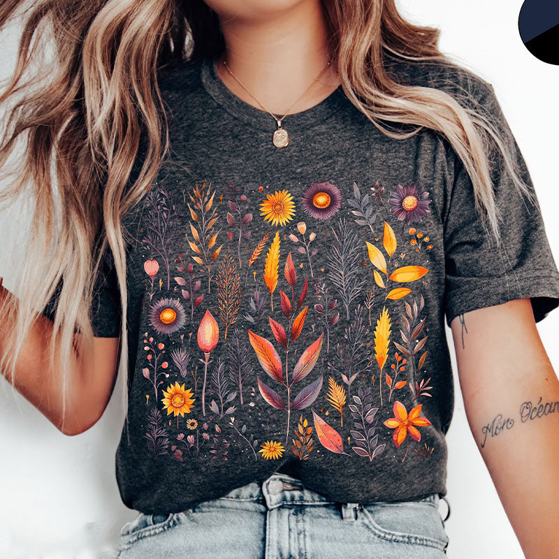 Vintage Wildflowers Botanical Gift T-Shirt