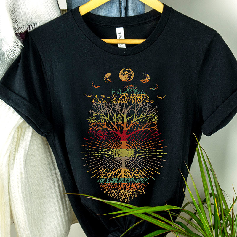 Moon Forest Tree Life T-Shirt