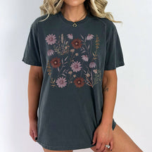 Vintage Pressed  Botanical Wildflowers T-shirt