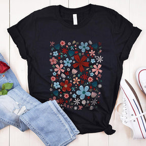 Vibrant Colorful Floral Spring T-Shirt