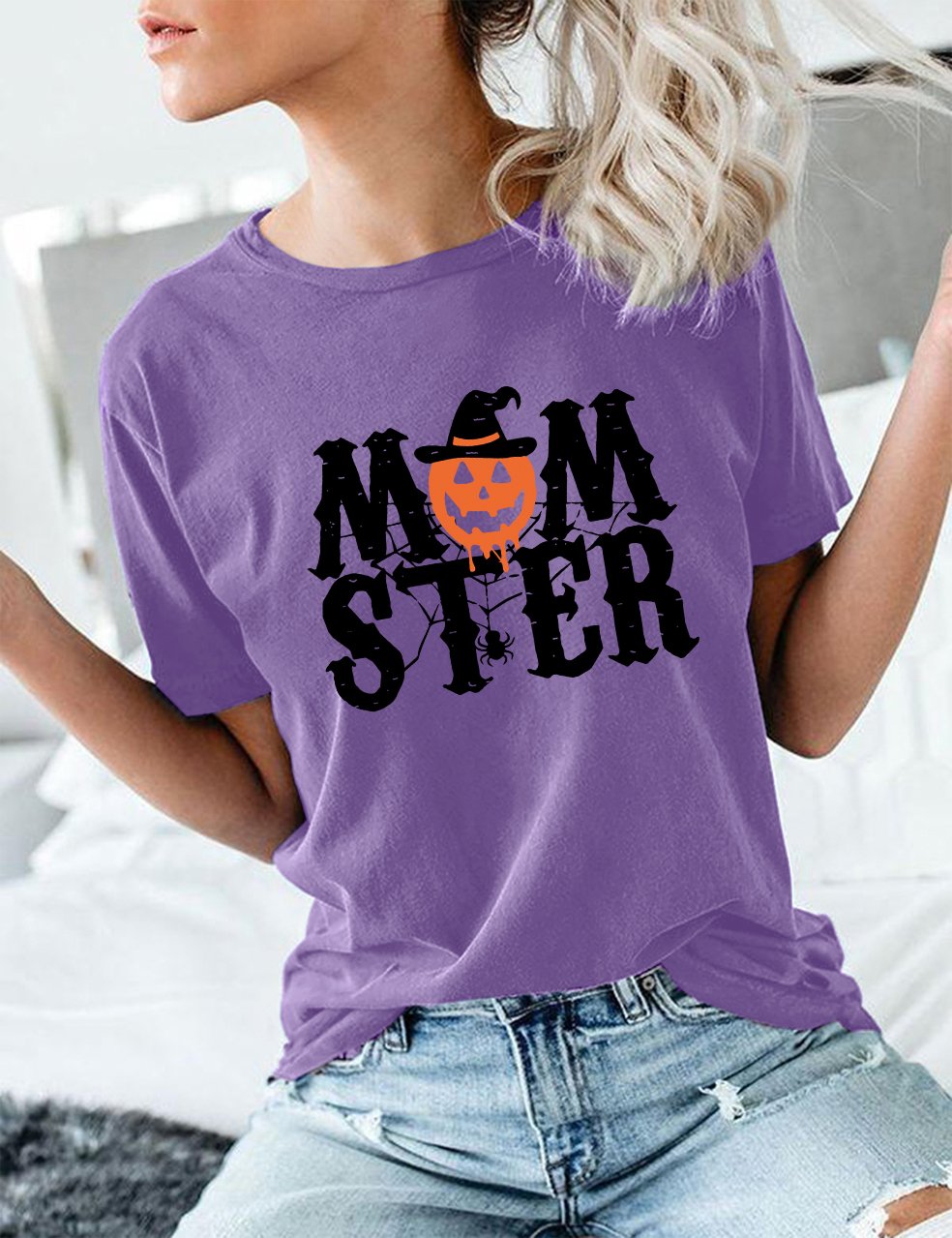 Momster Pumpkin Halloween T-Shirt Manches courtes