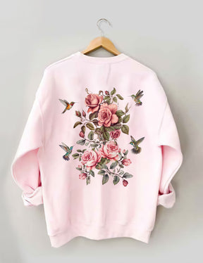 Wildflower And Bird Sweatshirt