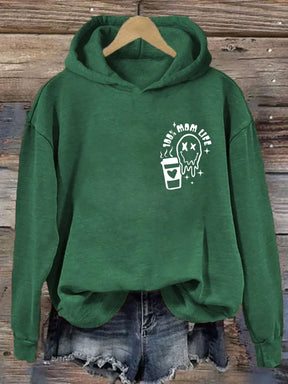 La caféine et Chaos Mom Life Hoodie