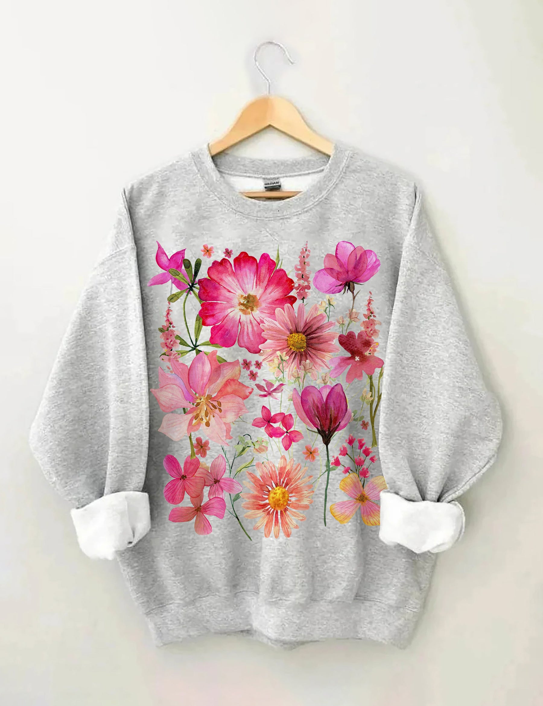 Vintage Pressed Flowers Sweatshirt