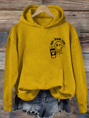 La caféine et Chaos Mom Life Hoodie