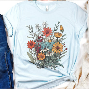 Wildflower Minimalist Gift T-shirt