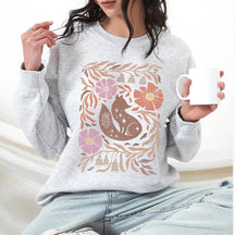 Boho Fall Cute Flower Sweatshirt