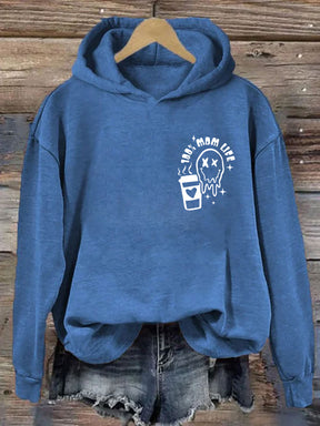 La caféine et Chaos Mom Life Hoodie