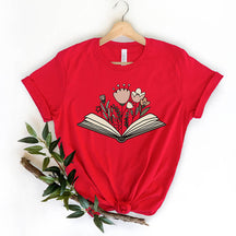 Book Lover Flowers T-Shirt