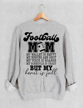 Football maman mon portefeuille est vide Sweatshirt