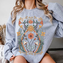 Floral Sun Minimalist Sweatshirt