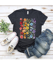 T-shirt Rainbow Pride Wildflowers