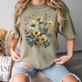 Wildflowers Vintage Pressed Garden T-Shirt