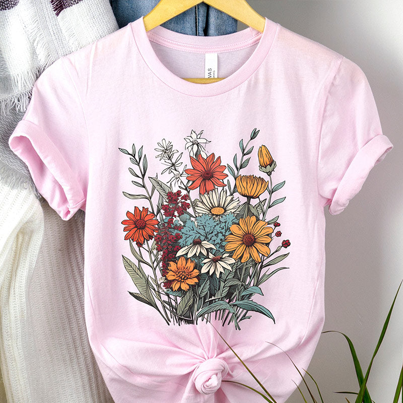 Wildflower Minimalist Gift T-shirt