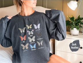 Single sided printing Cute Trendy Butterfly Sweatshirt