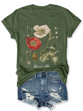 T-shirt Vintage Poppy