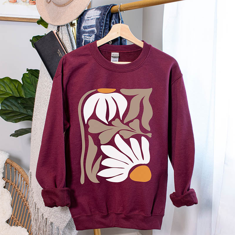 Retro Flower Nature Minimalist Sweatshiirt