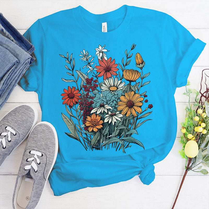 Wildflower Minimalist Gift T-shirt