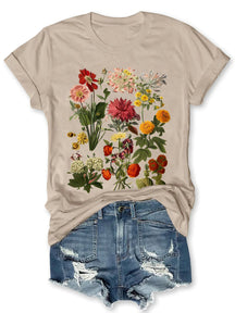 T-shirt à fleurs vintage Cottagecore