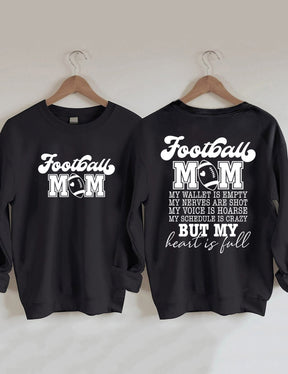 Football maman mon portefeuille est vide Sweatshirt