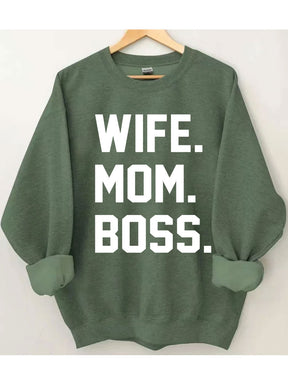 Wife Mom Boss Sweatshirt