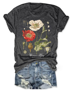 T-shirt Vintage Poppy